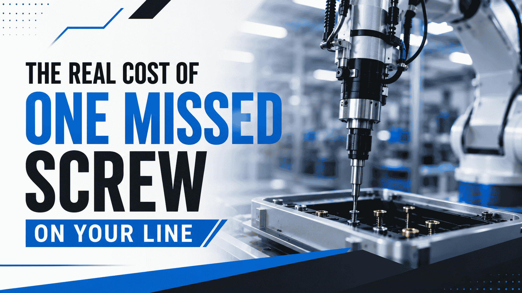 Robotic screw tightening cell integrated into an assembly line by ICA